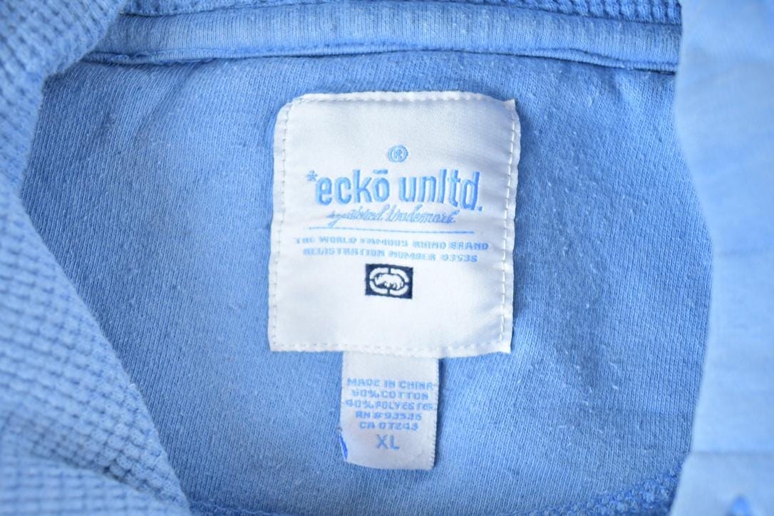 Vintage Y2K Ecko UNLTD Hoodie Sweatshirt Mens XL from propervintagecanada