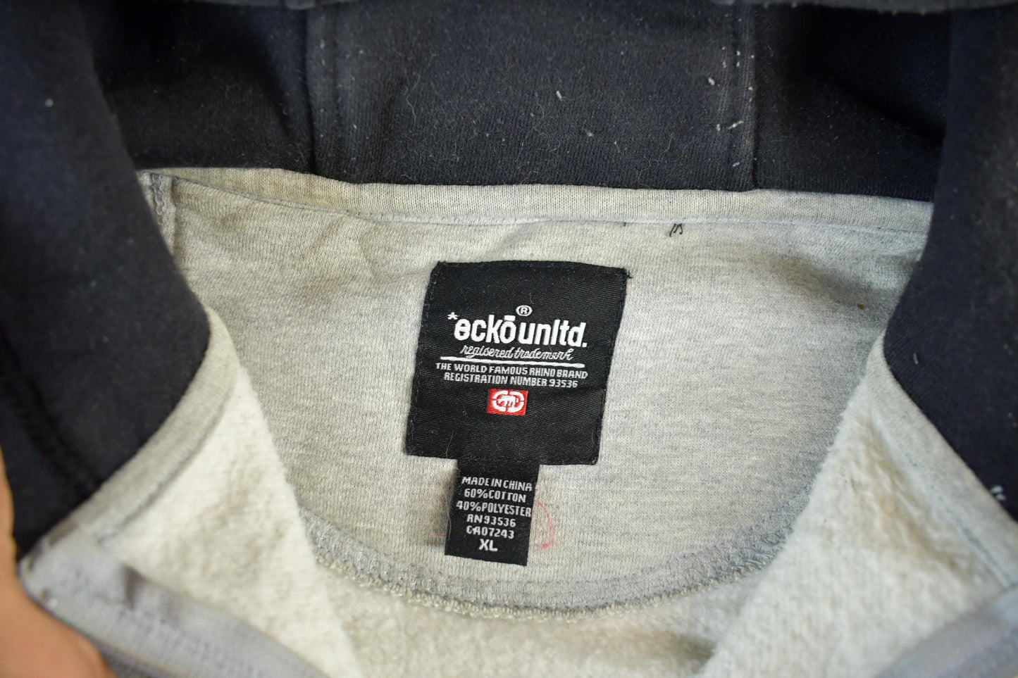 Vintage Y2K Ecko Unltd Zip Up Hoodie Men's XL from propervintagecanada