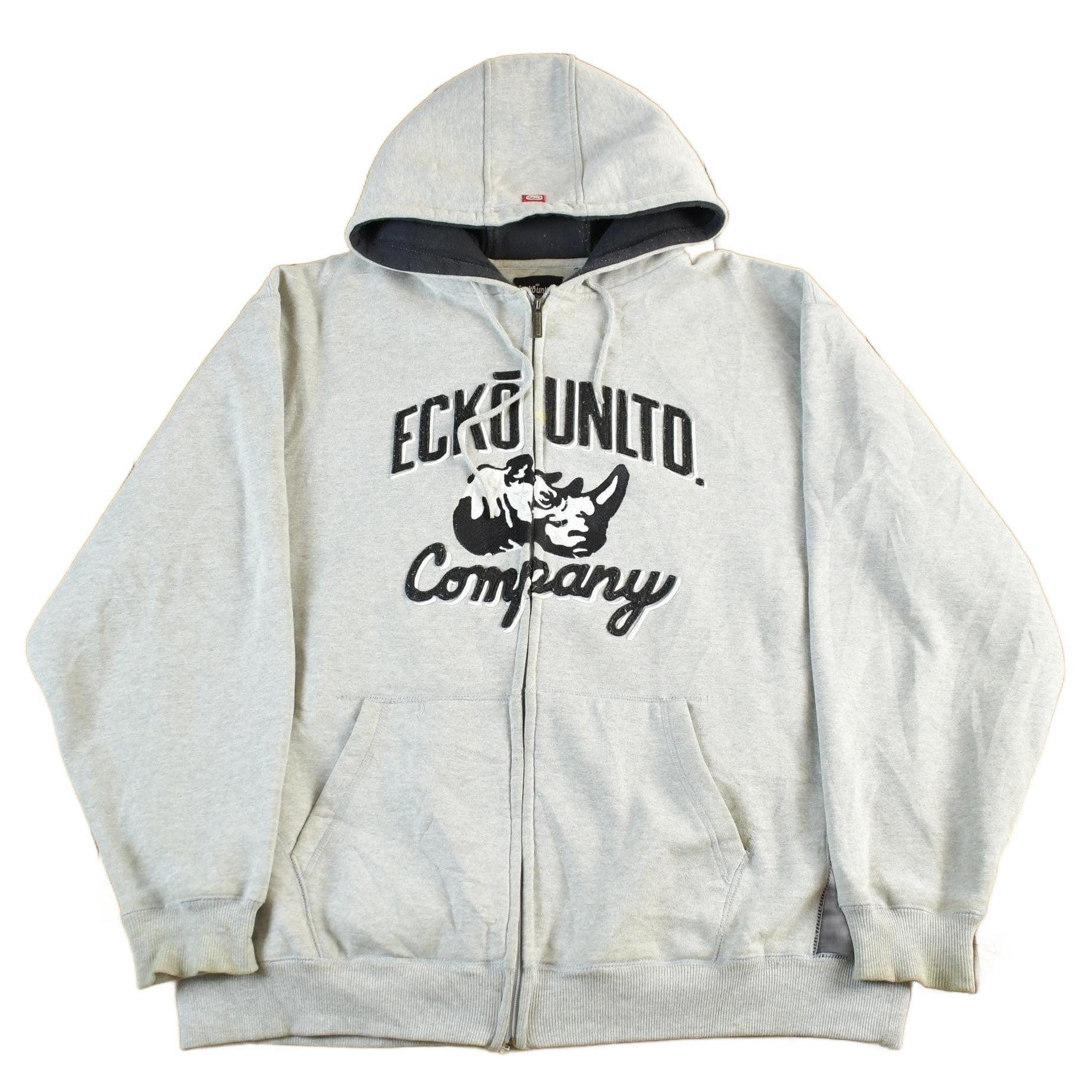 Vintage Y2K Ecko Unltd Zip Up Hoodie Men's XL from propervintagecanada