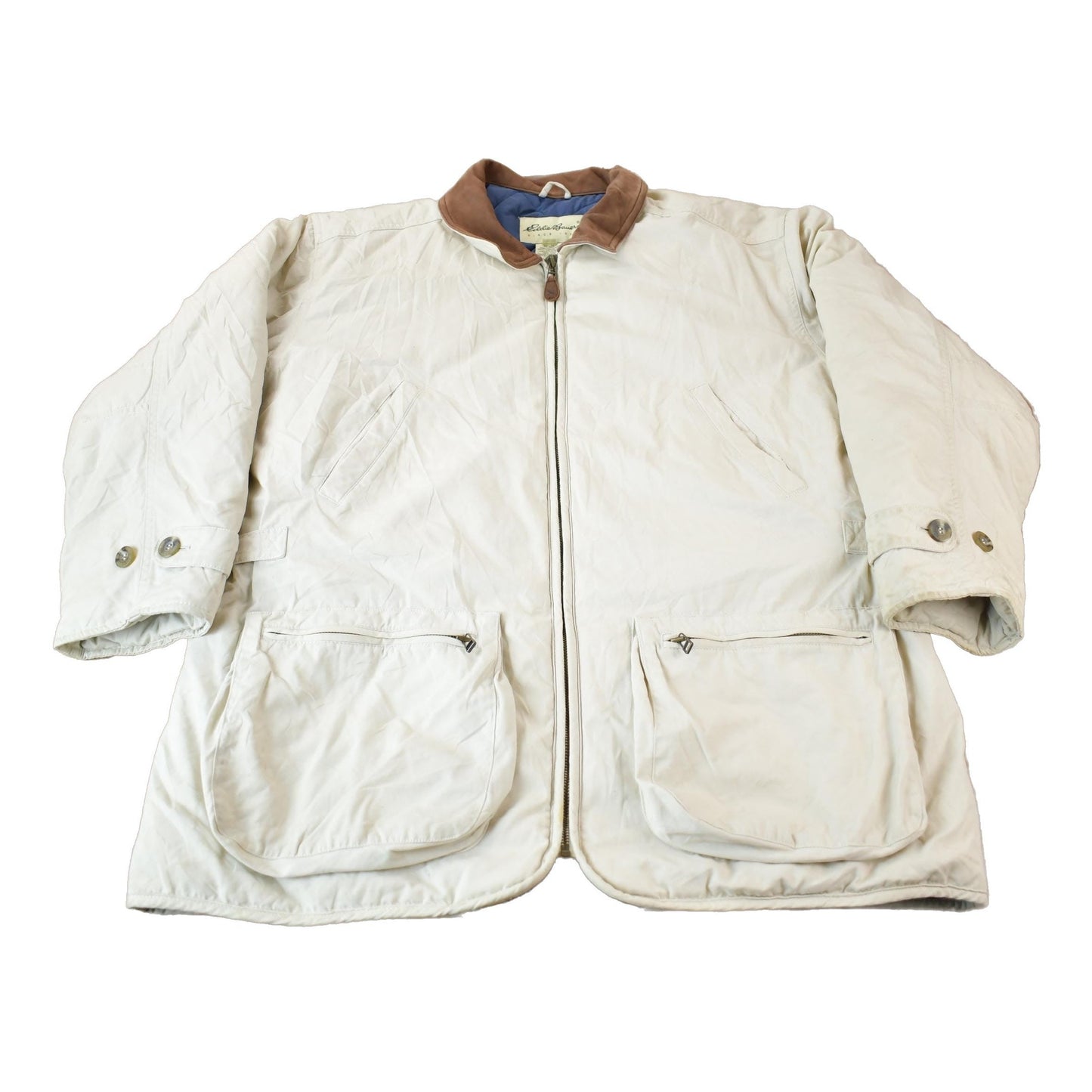 Vintage Y2K Eddier Bauer Goose Down Quilt Lined Jacket Large from propervintagecanada