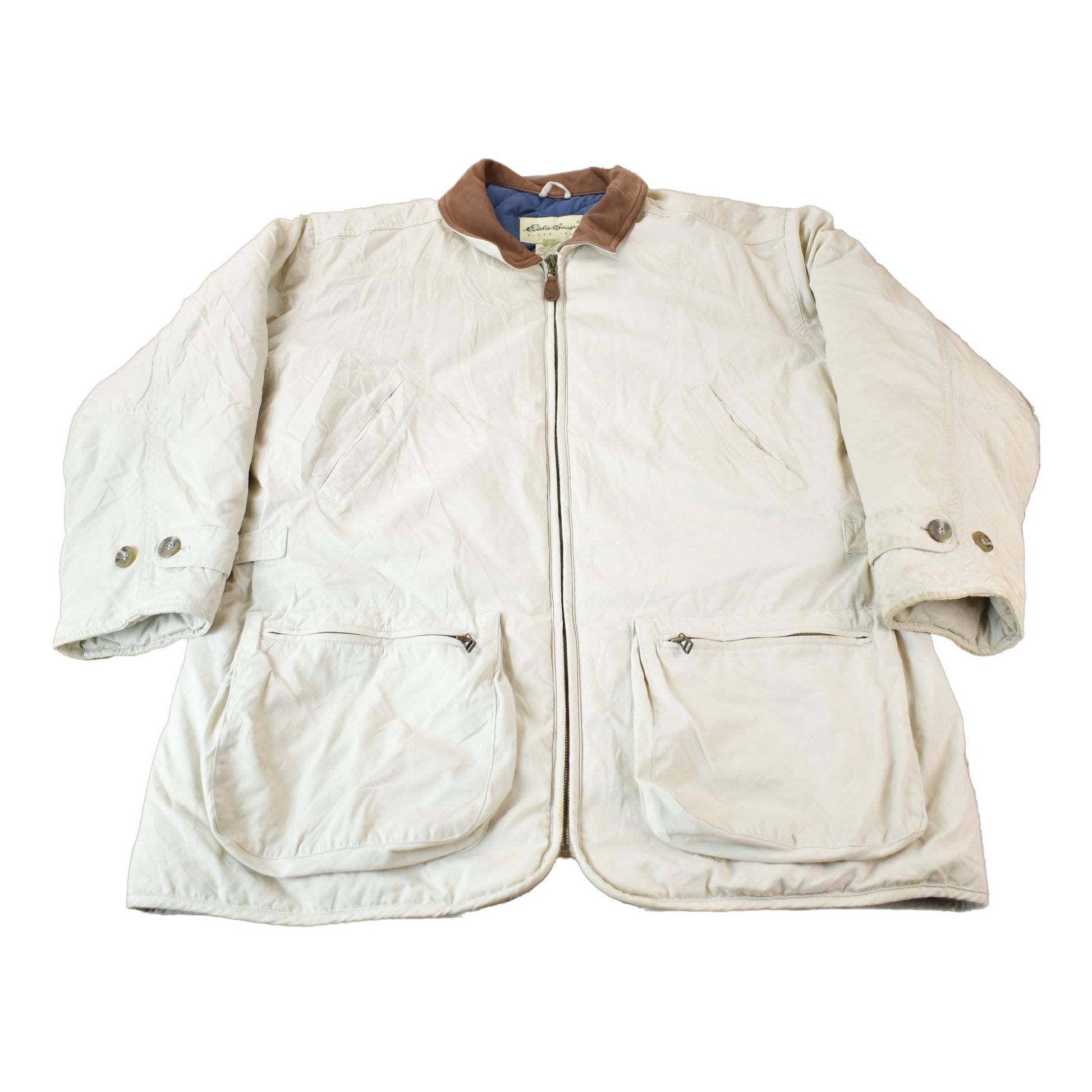 Vintage Y2K Eddier Bauer Goose Down Quilt Lined Jacket Large from propervintagecanada