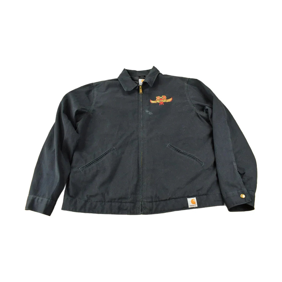Vintage Y2K Embroidered Carhartt Detroit Jacket Size L from propervintagecanada