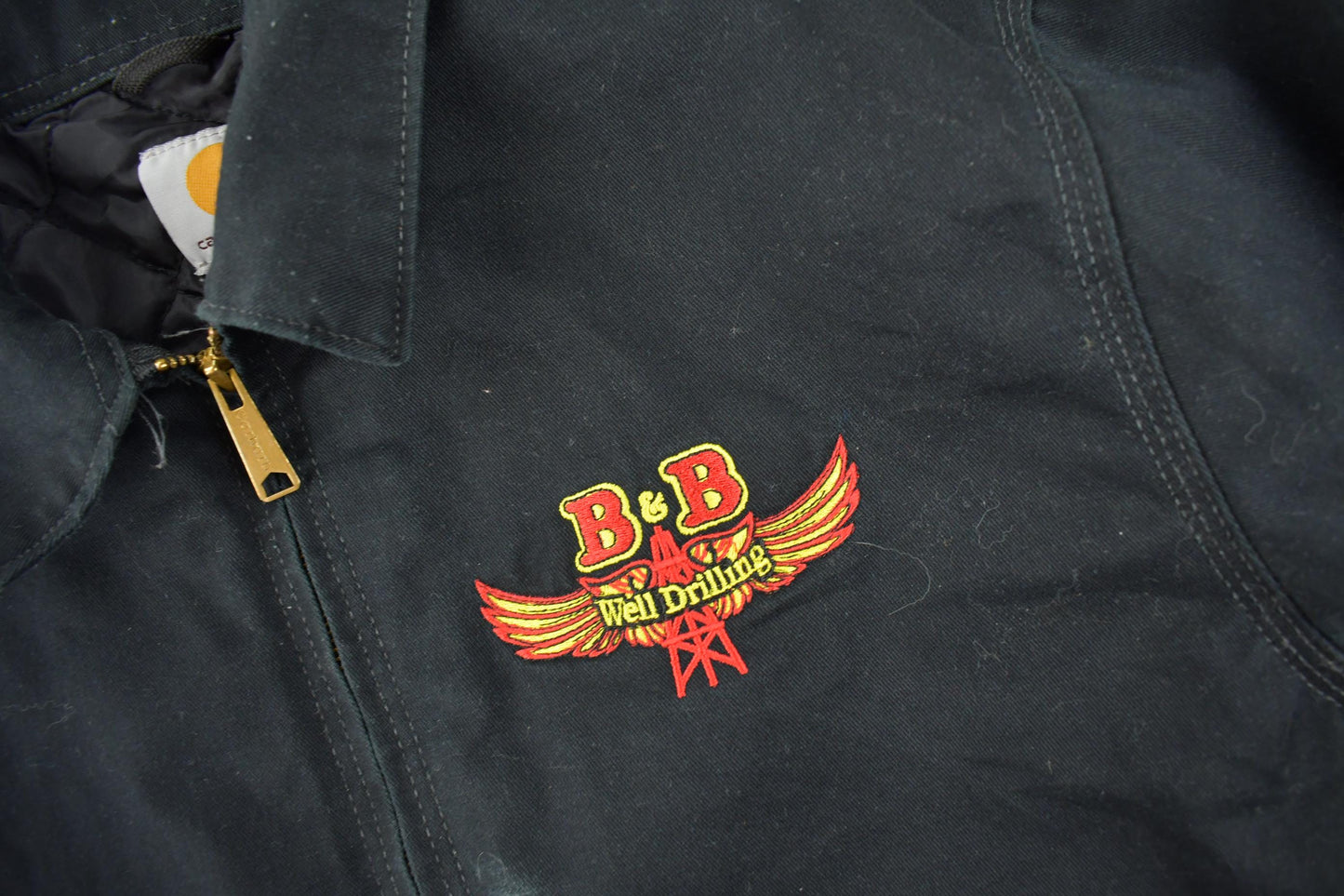 Vintage Y2K Embroidered Carhartt Detroit Jacket Size L from propervintagecanada
