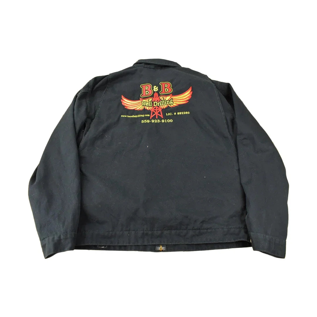 Vintage Y2K Embroidered Carhartt Detroit Jacket Size L Oil Drilling Company from propervintagecanada