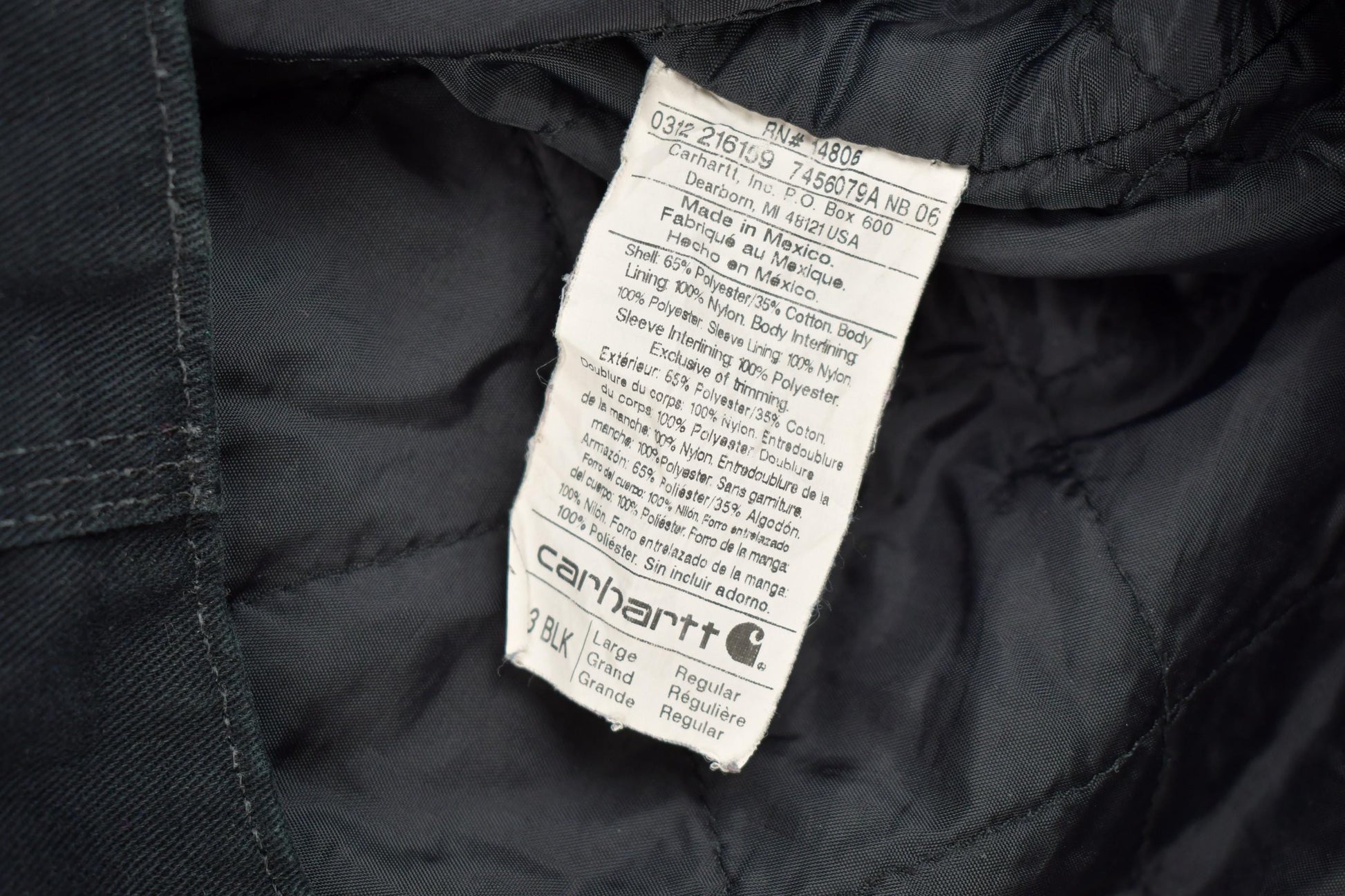 Vintage Y2K Embroidered Carhartt Detroit Jacket Size L Oil Drilling Company from propervintagecanada