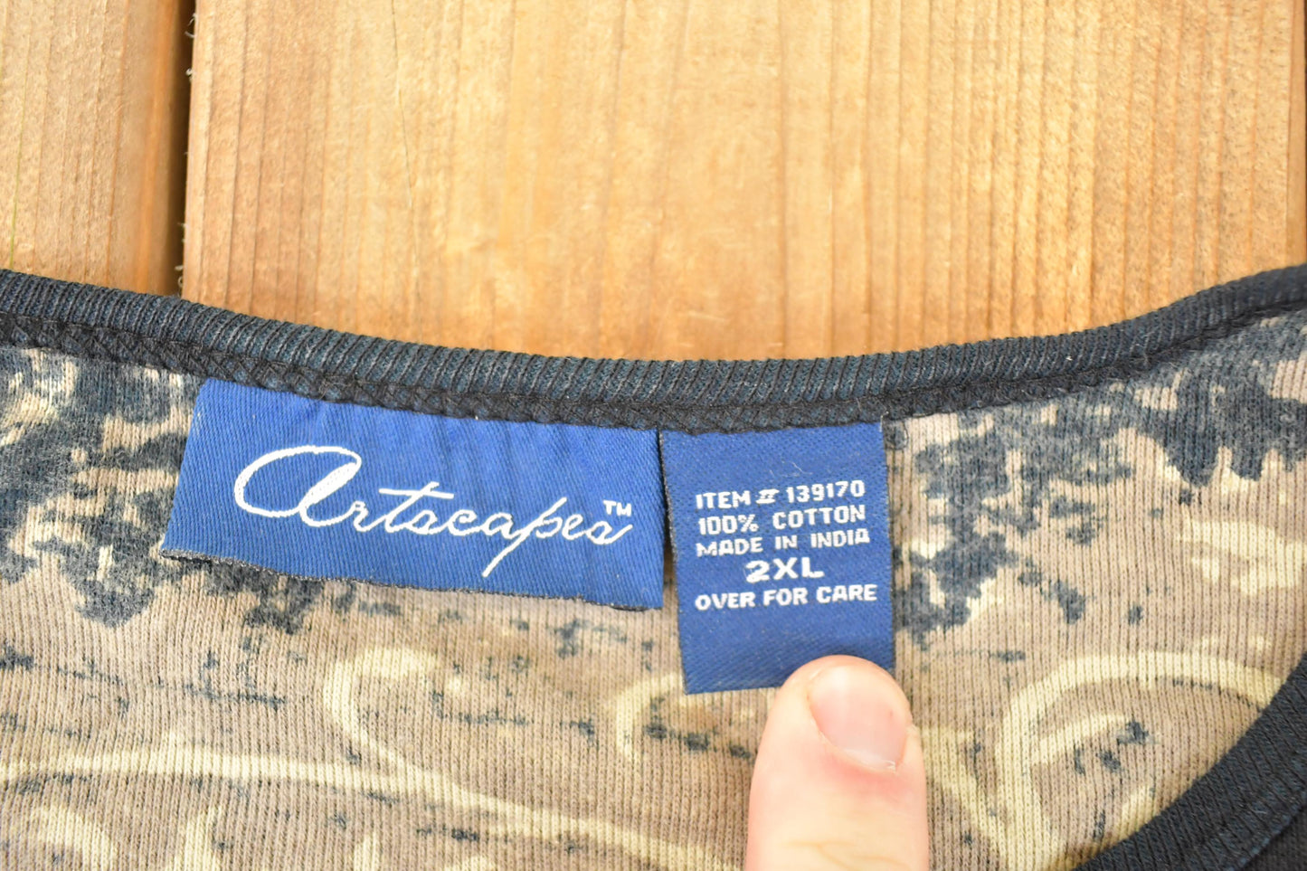 Vintage Y2K Espresso Coffee AOP Crewneck Shirt Women's XXL / 2000's Cafe Destination Sweater from propervintagecanada