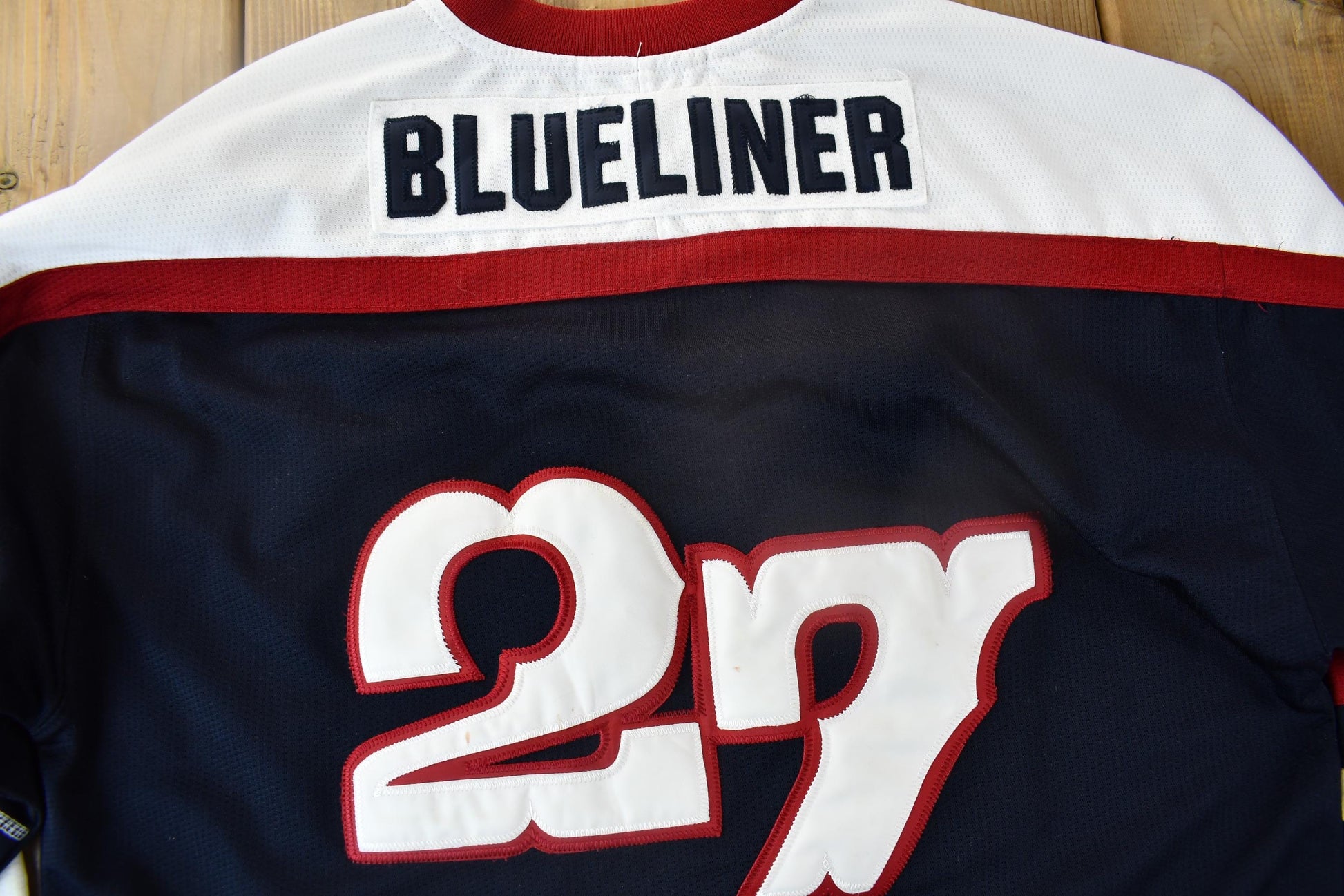 Vintage Y2K Exco Blue Liner Hockey Jersey from propervintagecanada
