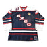 Vintage Y2K Exco Blue Liner Hockey Jersey from propervintagecanada