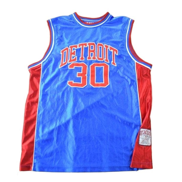 Vintage Y2K Exco Detroit Basketball Jersey Men's Large from propervintagecanada