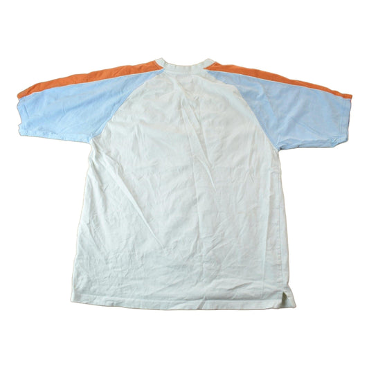Vintage Y2K Exco Jeans NYC 5 Boroughs Color Block T-Shirt Men's Medium from propervintagecanada