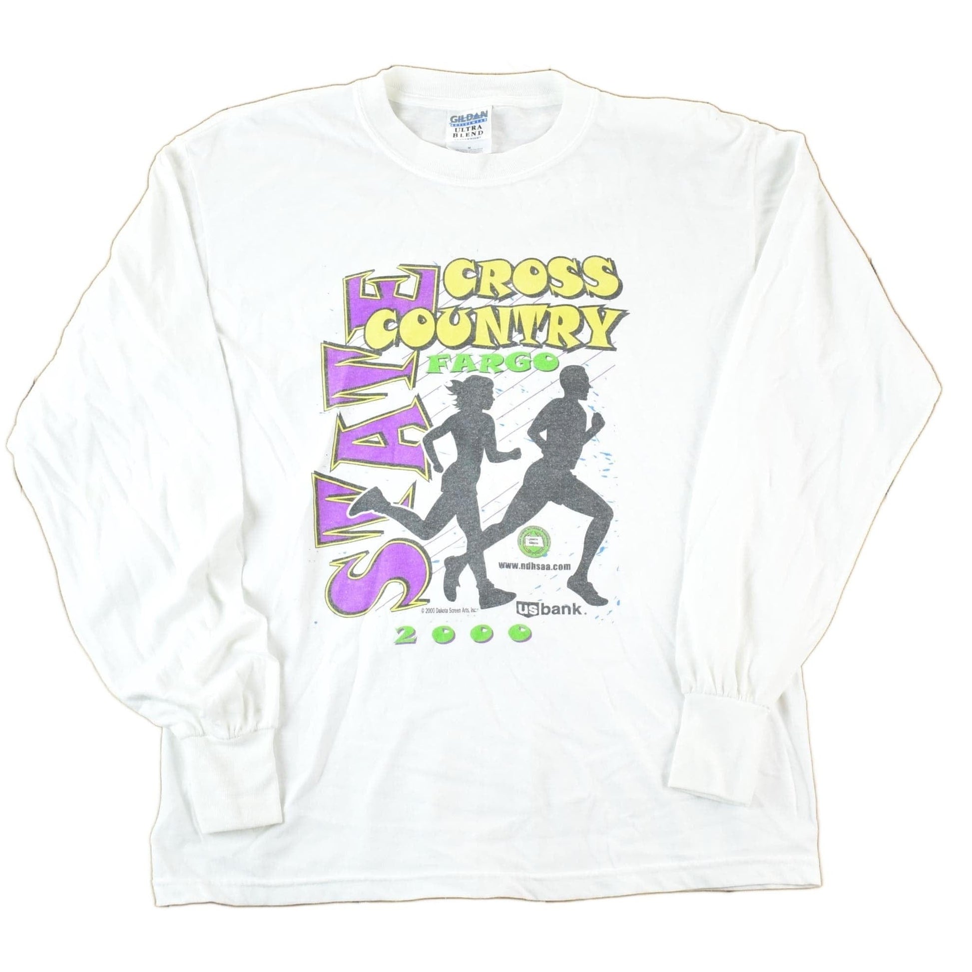 Vintage Y2K Fargo State Cross Country Running Crewneck Sweatshirt Mens M from propervintagecanada