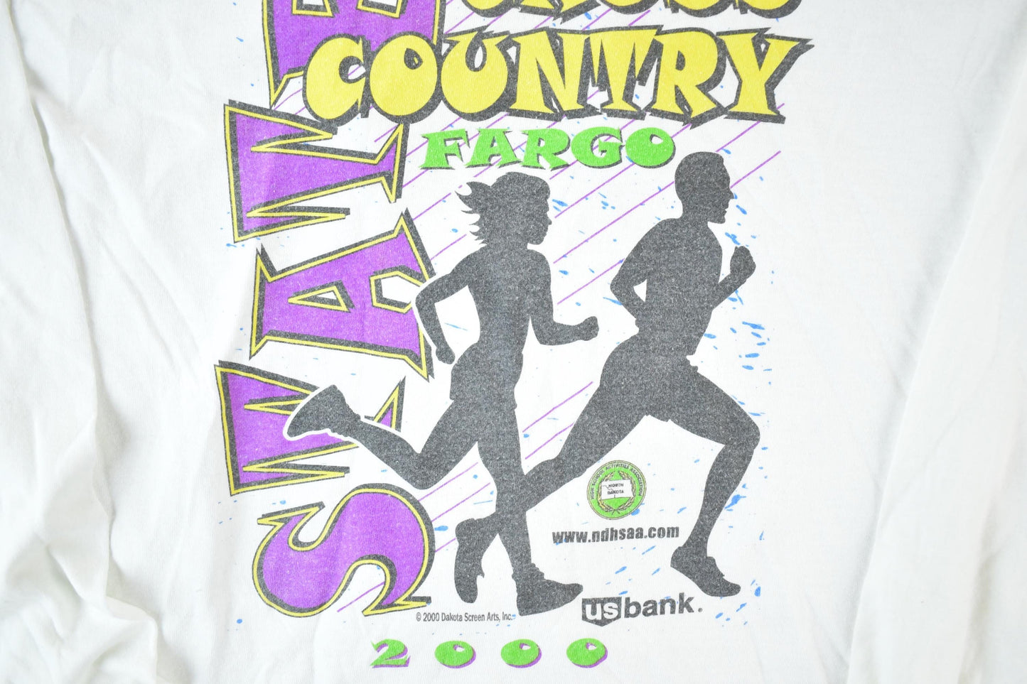 Vintage Y2K Fargo State Cross Country Running Crewneck Sweatshirt Mens M from propervintagecanada