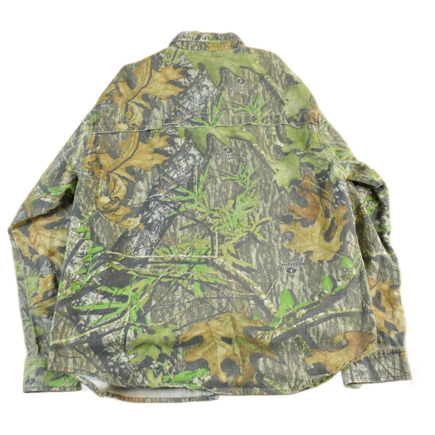 Vintage Y2K Field Staff Mossy Oak Camouflage Button Up Shirt Men's Large