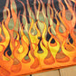 Vintage Y2K Flames Guy Fieri Flames AOP Rock Button Up Shirt Men's L from propervintagecanada