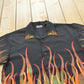 Vintage Y2K Flames Guy Fieri Flames AOP Rock Button Up Shirt Men's L from propervintagecanada