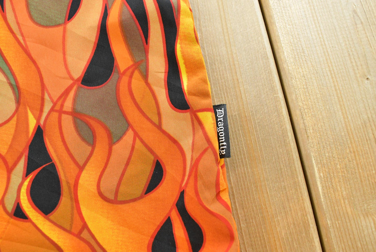 Vintage Y2K Flames Guy Fieri Flames AOP Rock Button Up Shirt Men's L from propervintagecanada