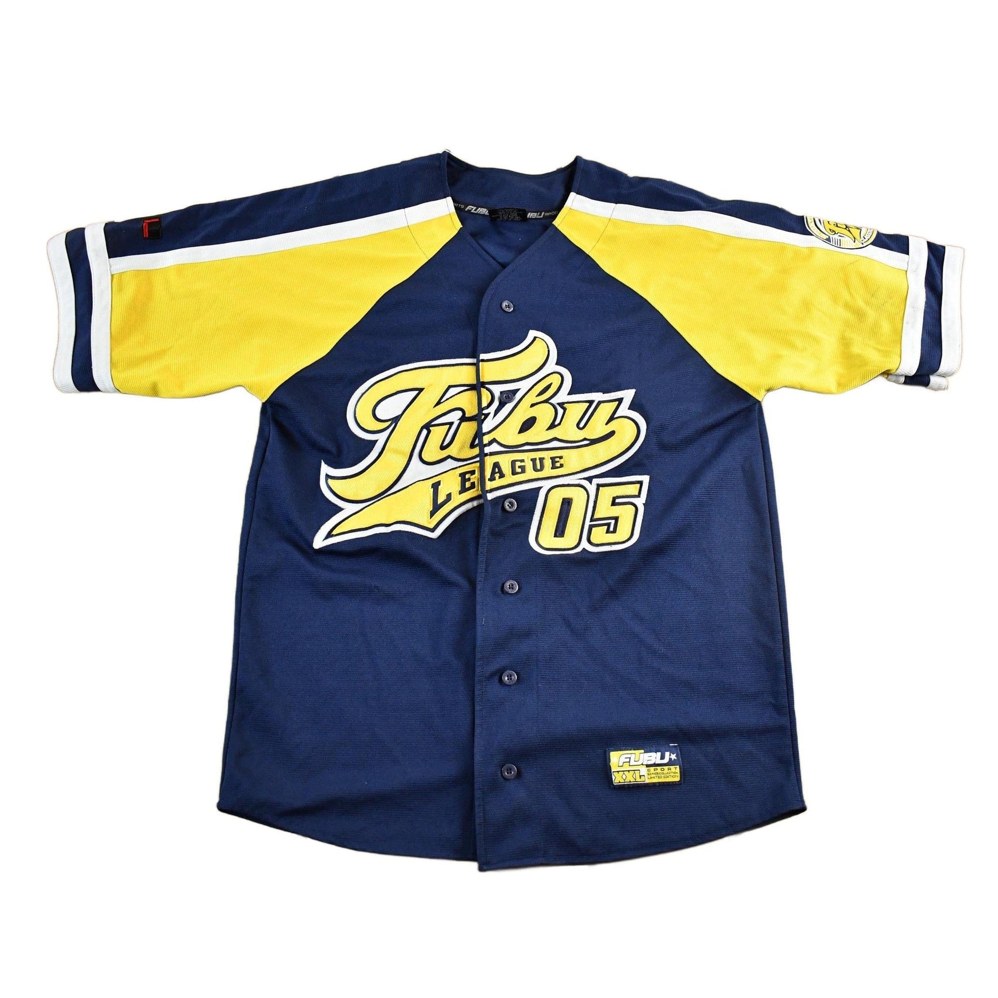 Vintage Y2K FUBU Baseball Jersey Men's XL from propervintagecanada