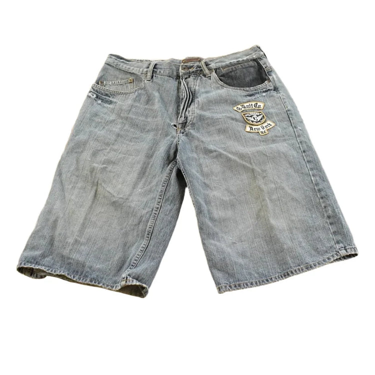 Vintage Y2K G-Unit Denim Baggy Shorts Men's 33 x 14.5 from propervintagecanada
