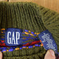 Vintage Y2K Gap Fall Theme AOP Knit Crewneck Sweater Women's S from propervintagecanada