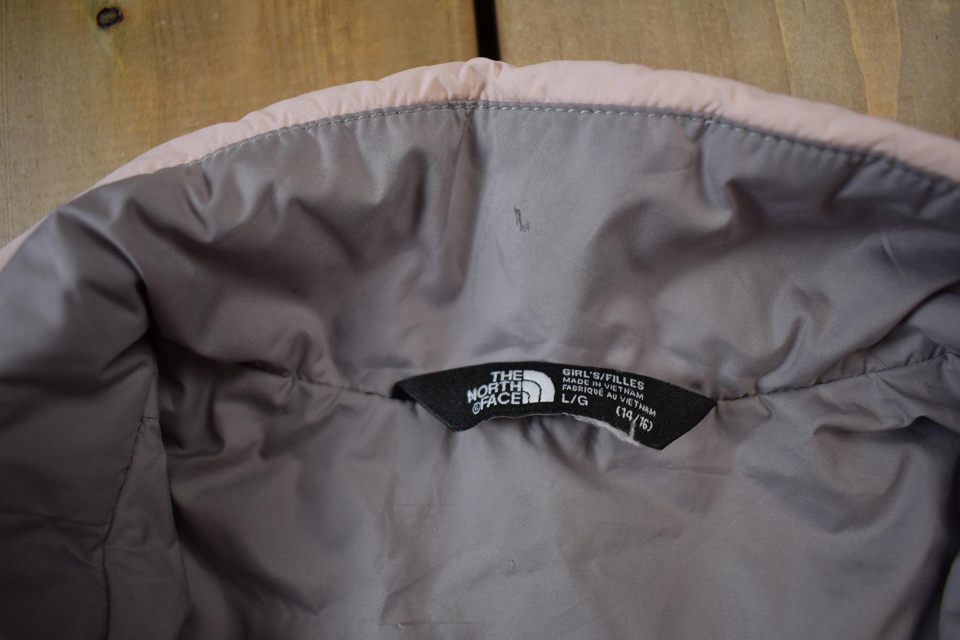 Vintage Y2K Girls Goose Light The North Face Puffer Jacket Youth Large