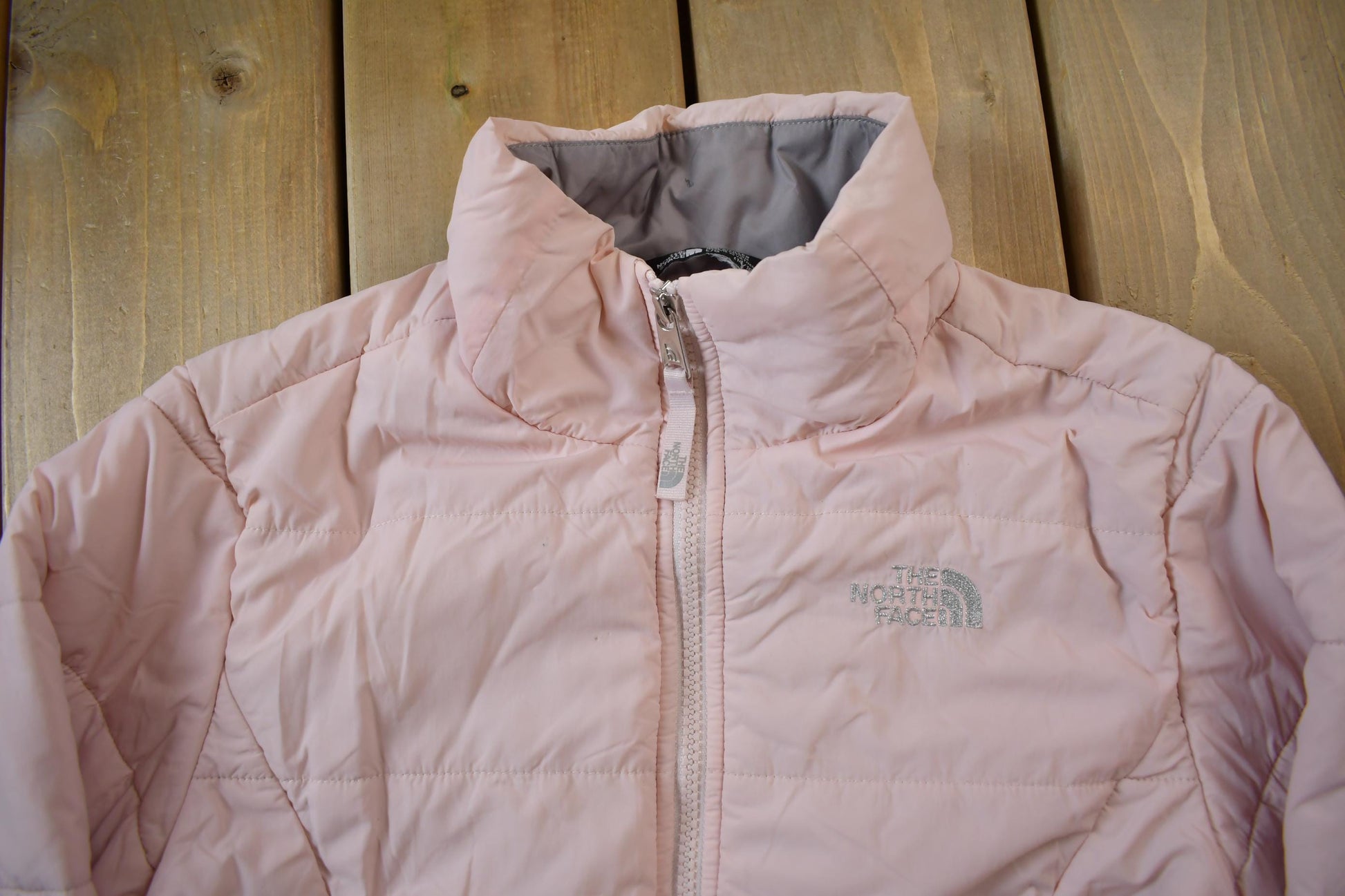 Vintage Y2K Girls Goose Light The North Face Puffer Jacket Youth Large