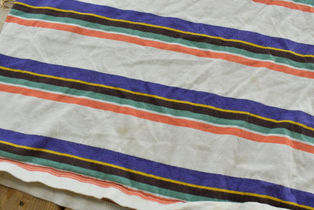 Vintage Y2K Guess Striped T-Shirt Womens 2XL from propervintagecanada