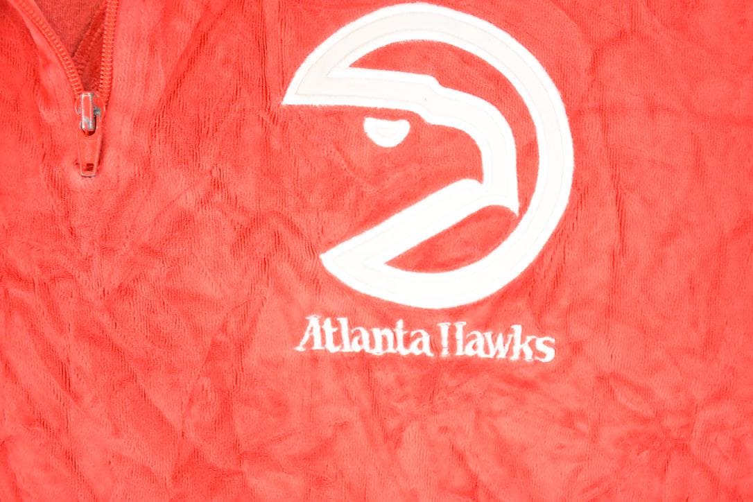 Vintage Y2K Hardwood Classics Atlanta Hawks Velour NBA Shirt Men's XL from propervintagecanada