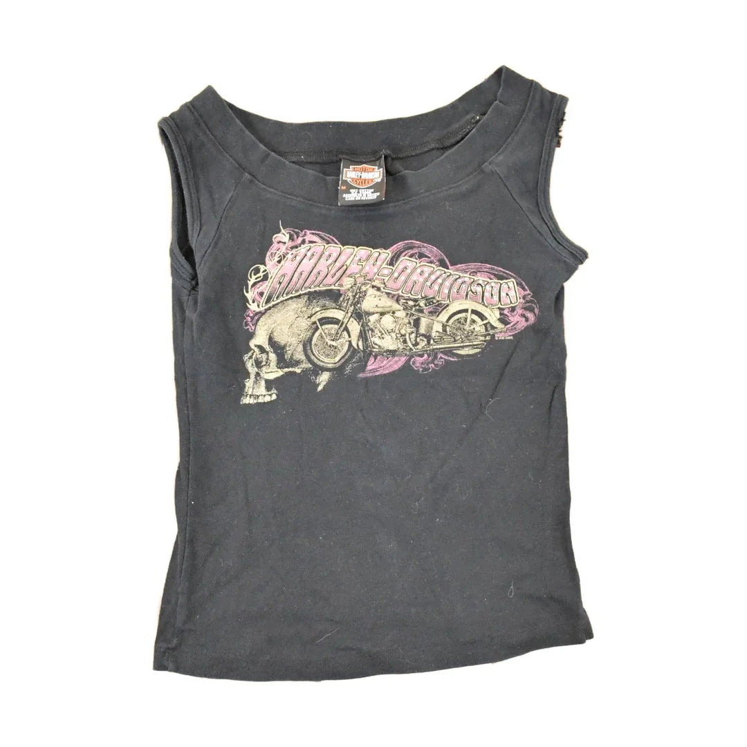 Vintage Y2K Harley Davidson Motorcycles Biker T-Shirt Women's S from propervintagecanada
