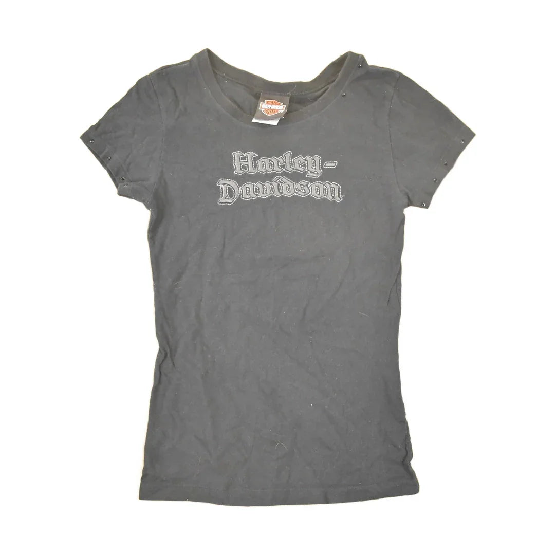 Vintage Y2K Harley Davidson Motorcycles Biker T-Shirt Women's S from propervintagecanada