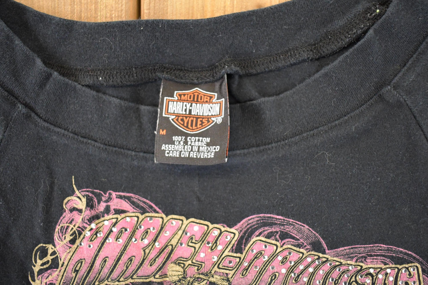 Vintage Y2K Harley Davidson Motorcycles Biker T-Shirt Women's S from propervintagecanada