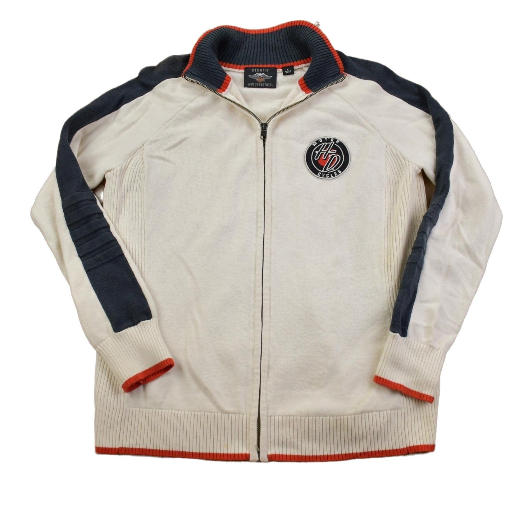 Vintage Y2K Harley Davidson Motorcycles Graphic Zip Up Track Jacket Men's Medium from propervintagecanada