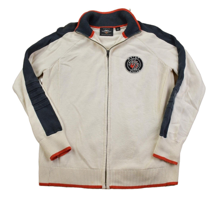 Vintage Y2K Harley Davidson Motorcycles Graphic Zip Up Track Jacket Men's Medium from propervintagecanada
