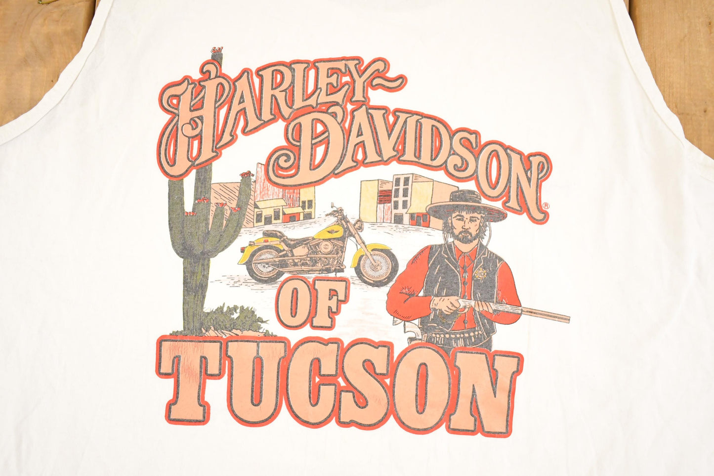 Vintage Y2K Harley Davidson Tucson Tank Top, Men's XL Biker Tee from propervintagecanada