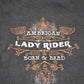 Vintage Y2K Hot Leathers Lady Rider Motorcycles Biker T-Shirt Women's L from propervintagecanada