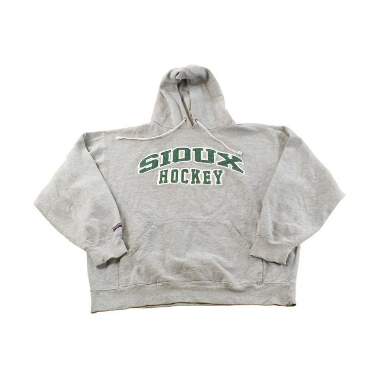 Vintage Y2K Jansport Sioux Hockey Hoodie Sweatshirt Men's L from propervintagecanada