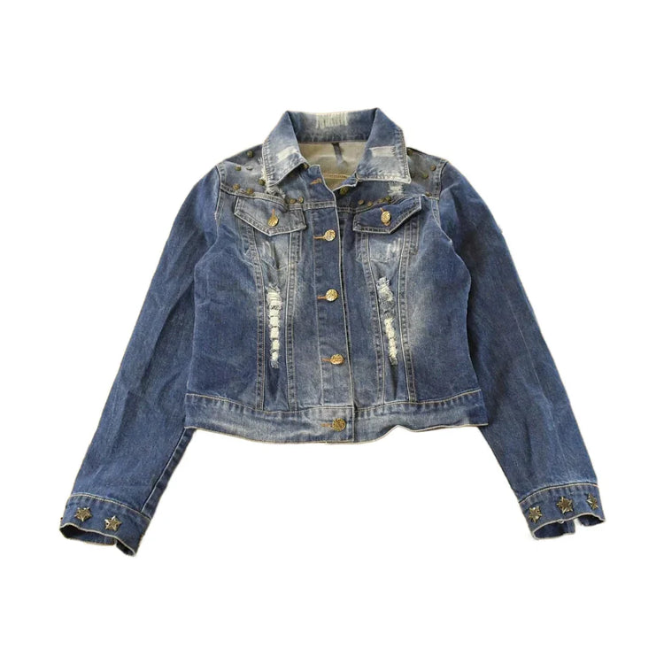 Vintage Y2K Jeanswear Denim Trucker Jean Jacket Women's Small from propervintagecanada