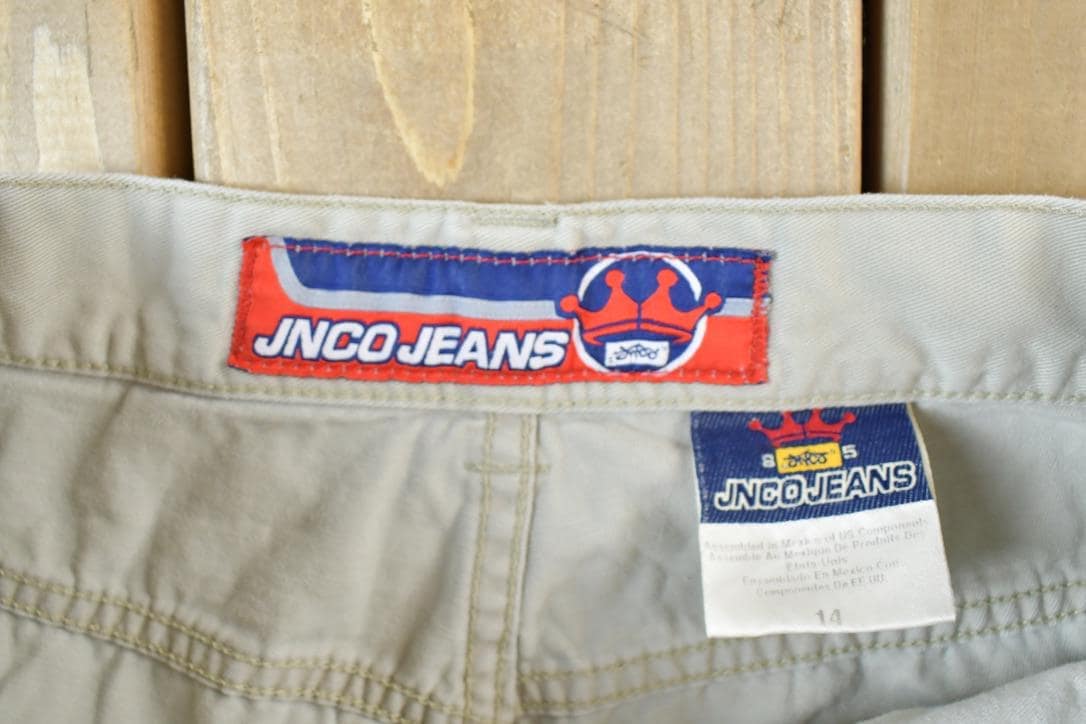 Vintage Y2K JNCO Denim Cargo Jeans Size from propervintagecanada