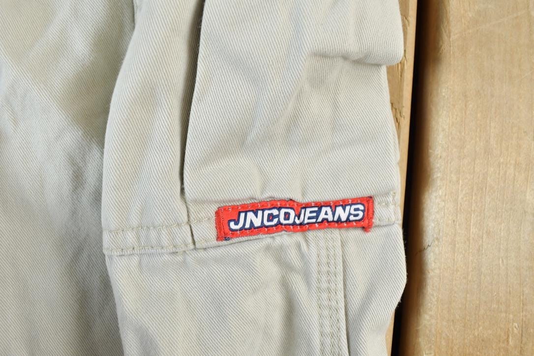 Vintage Y2K JNCO Denim Cargo Jeans Size from propervintagecanada