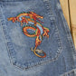 Vintage Y2K JNCO Dragon Denim Jean Shorts Men's 35 from propervintagecanada