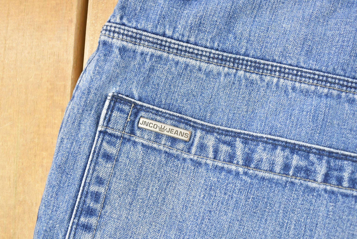 Vintage Y2K JNCO Wide Leg Skater Denim Jeans Men's 38 x 32 from propervintagecanada