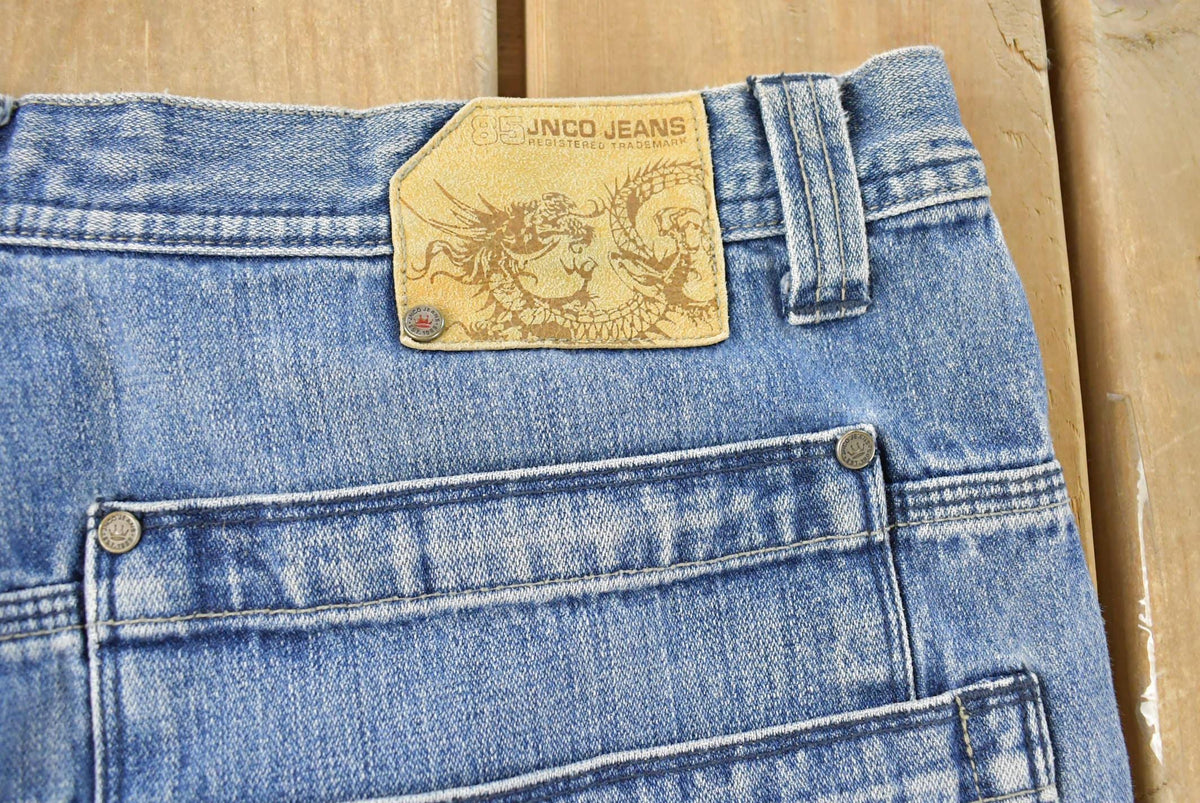 Vintage Y2K JNCO Wide Leg Skater Denim Jeans Men's 38 x 32 from propervintagecanada