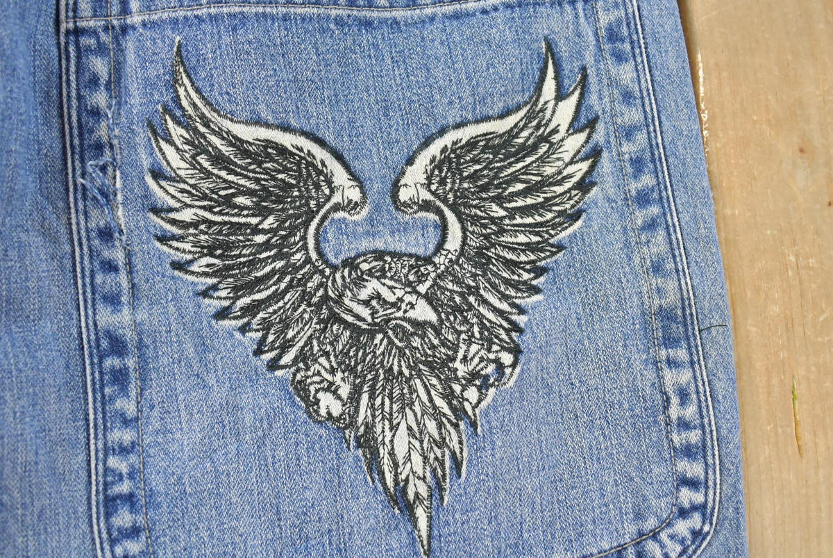 Vintage Y2K JNCO Wide Leg Skater Denim Jeans Men's 38 x 32 from propervintagecanada