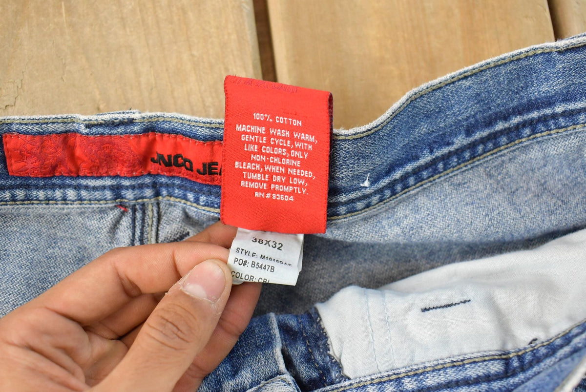Vintage Y2K JNCO Wide Leg Skater Denim Jeans Men's 38 x 32 from propervintagecanada