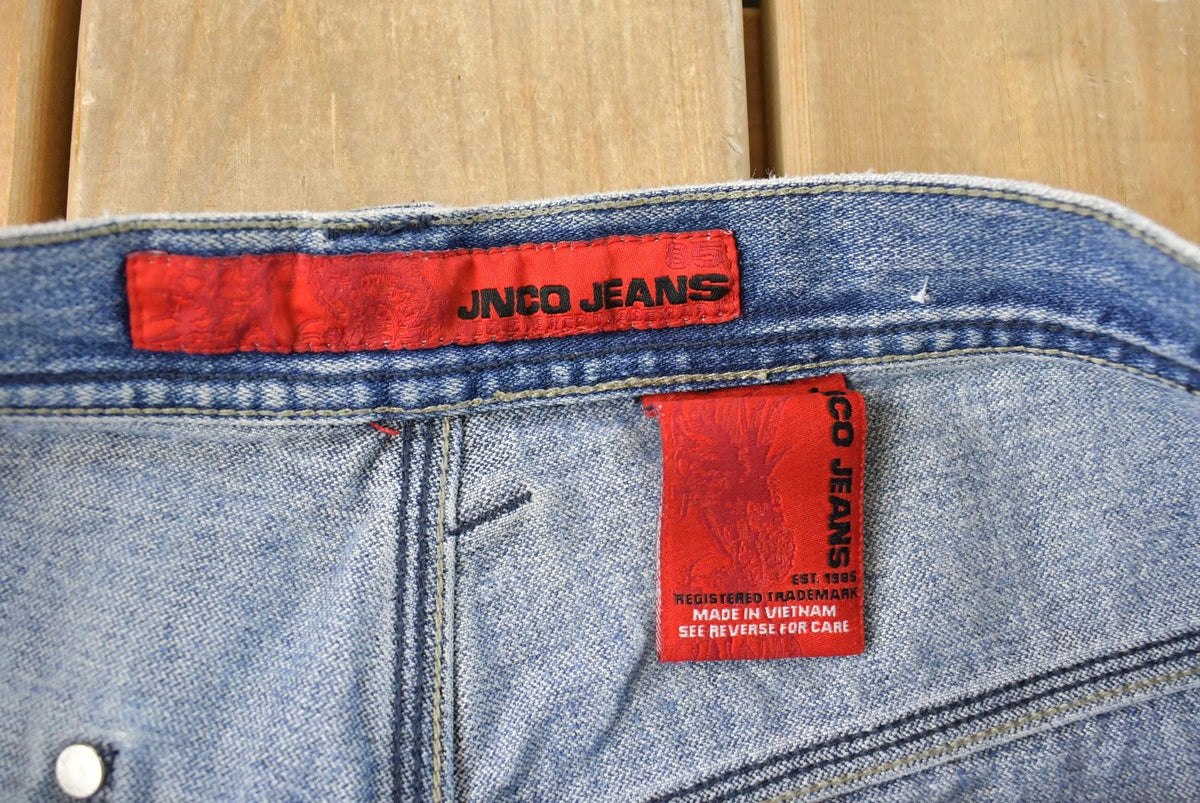 Vintage Y2K JNCO Wide Leg Skater Denim Jeans Men's 38 x 32 from propervintagecanada