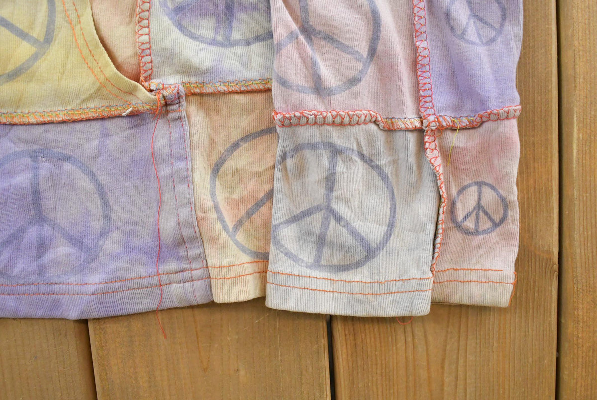 Vintage Y2K KPC Peace Colour Block Full Zip Graphic Hoodie Women's L from propervintagecanada