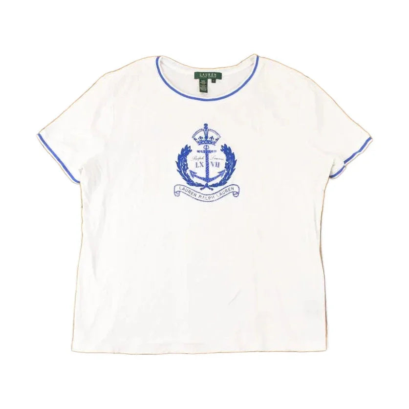 Vintage Y2K Lauren Ralph Lauren Souvenir Yachting T-Shirt Women's M from propervintagecanada