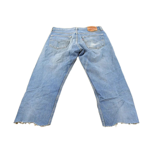 Vintage Y2K Levi's 501 Original Fit Denim Cutoff Blue Jeans Women's 32 x 23 from propervintagecanada