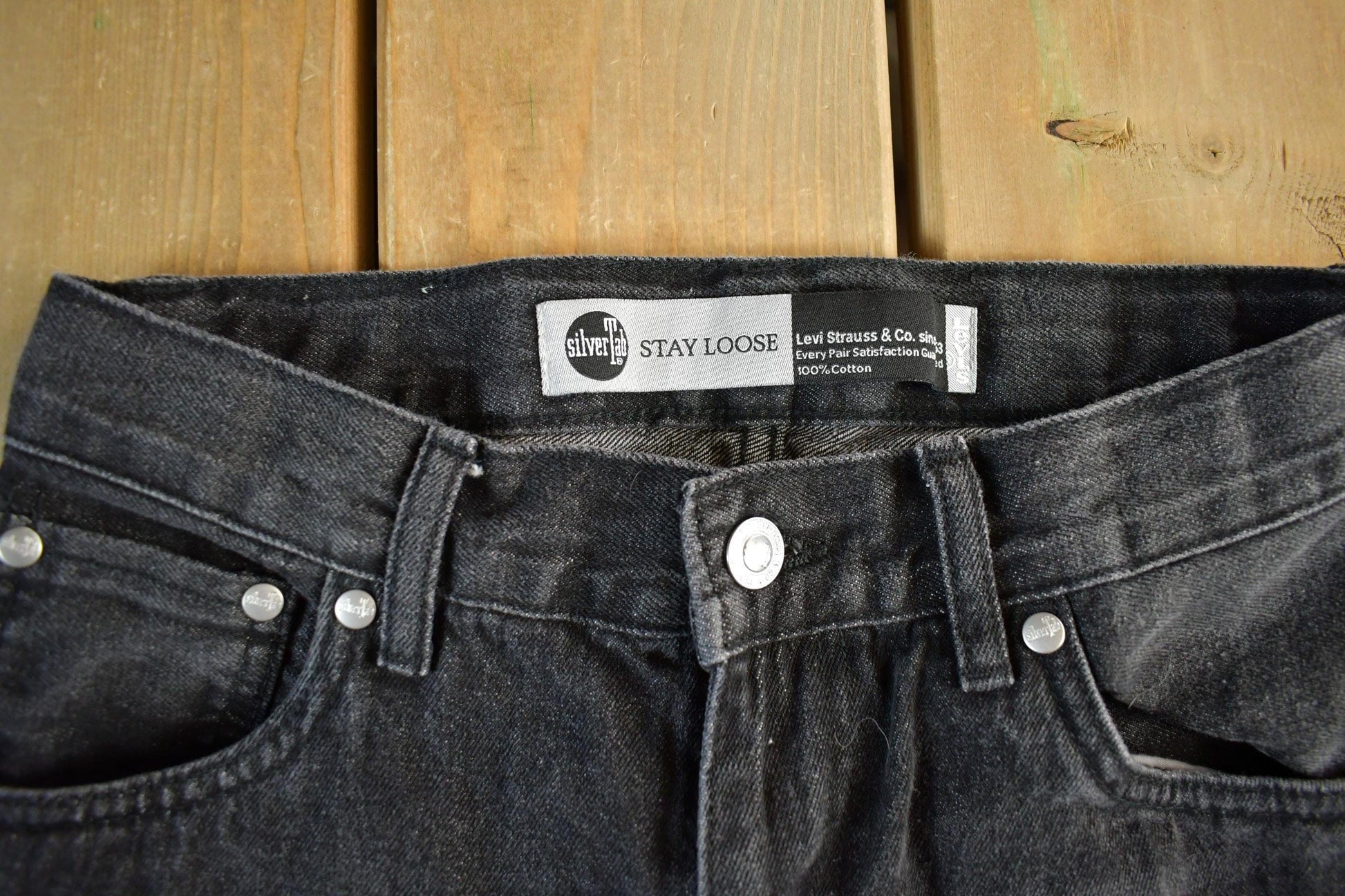 Vintage Y2K Levi Silver Tab Loose Denim Jeans Womens 27 x 29