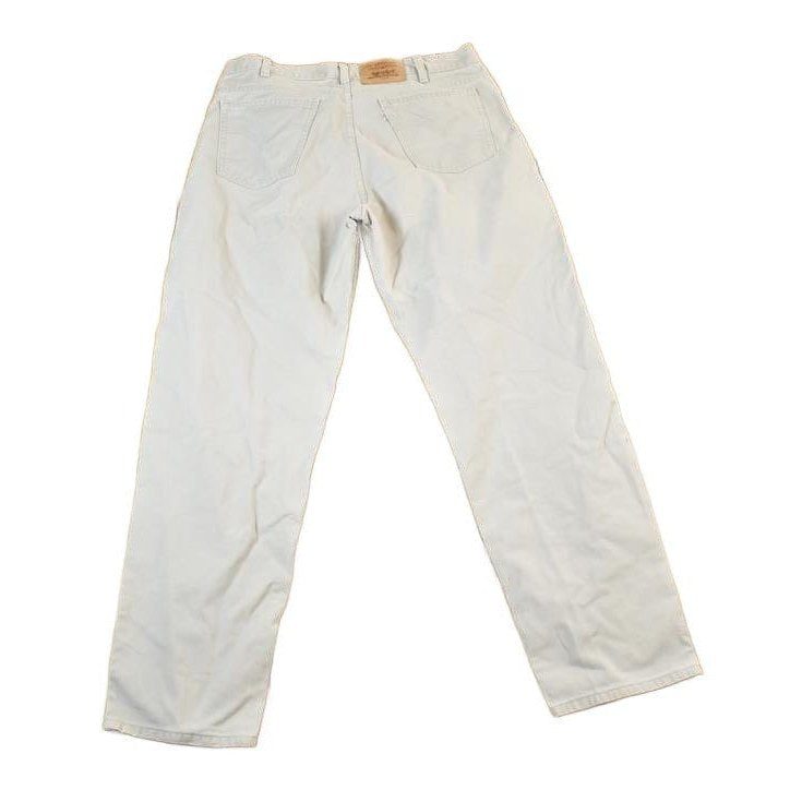 Vintage Y2K Levi Strauss Cream White Tab Denim Jeans Men's 34 x 32 from propervintagecanada