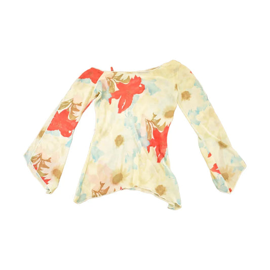 Vintage Y2K LVL X Floral Souvenir Travel T-Shirt Women's S from propervintagecanada